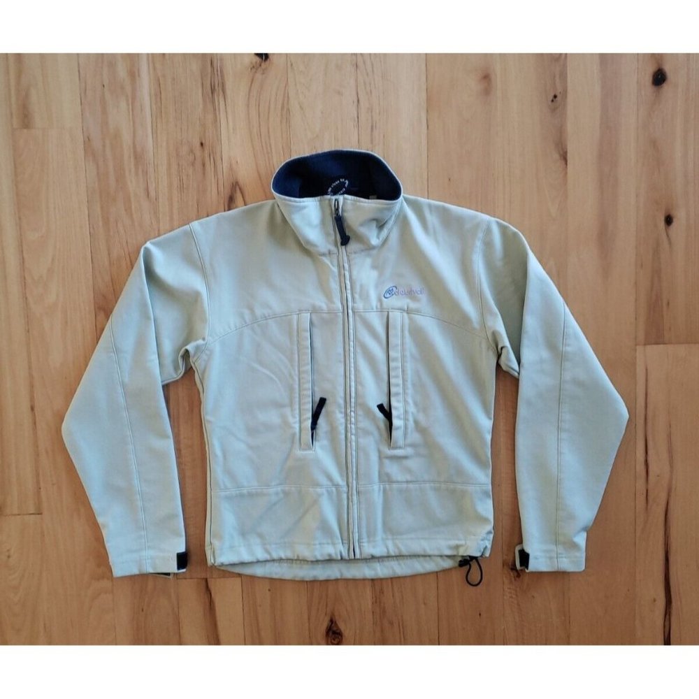 Vintage Cloudveil Soft Shell Jacket Green Lightweight  Schoeller Women's XS